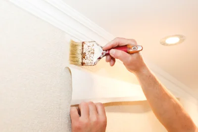 Pose de papier peint à Kauffenheim — revêtements muraux et toiles de verre